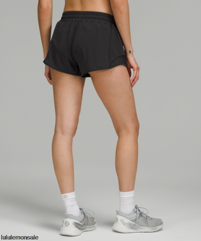 Lululemon Damen DELULU334 | Lululemon Deutschland Black Hotty Hot Low-rise Gefütterter Short 25